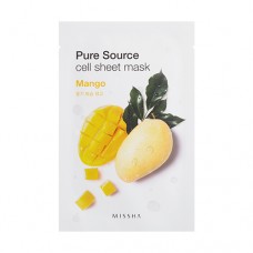MISSHA Pure Source Cell Sheet Mask (Mango) - plátýnková maska s mangovým výtažkem (E1895)